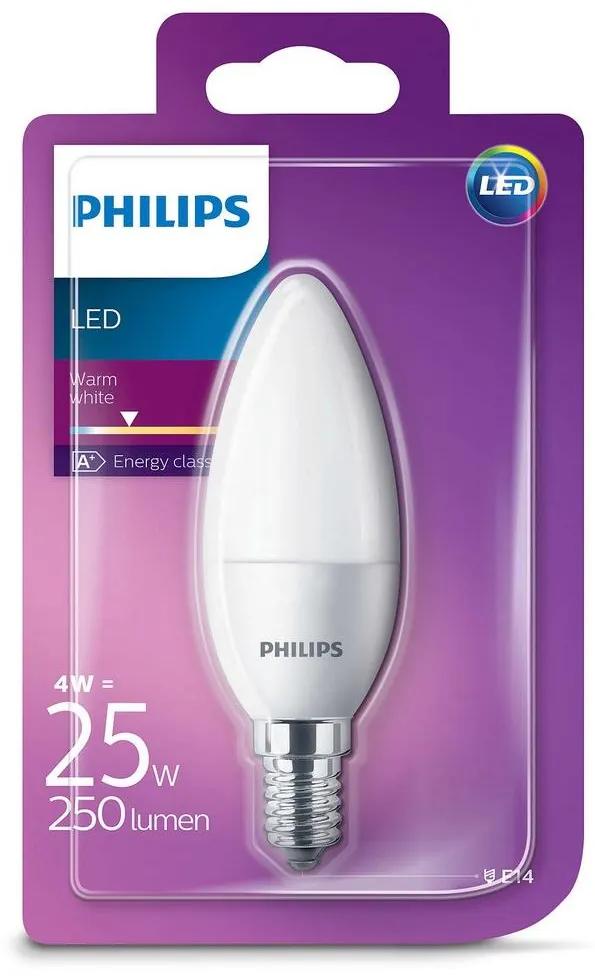 Philips LED sviečka Philips E14/4W/230V - CANDLE mliečna P1646