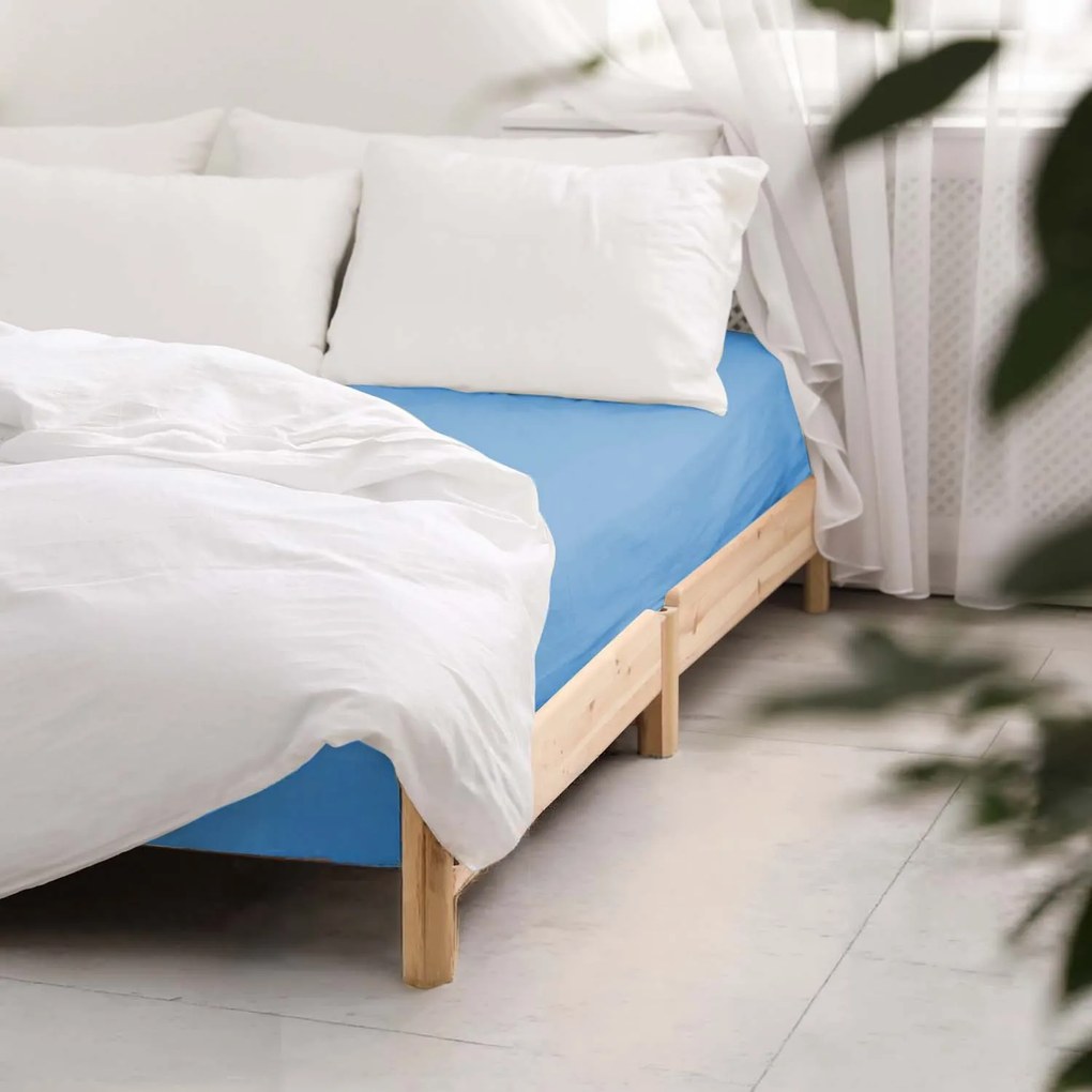 SATÉNOVÉ PRESTIERADLO 009 160X220 CM MODRÉ