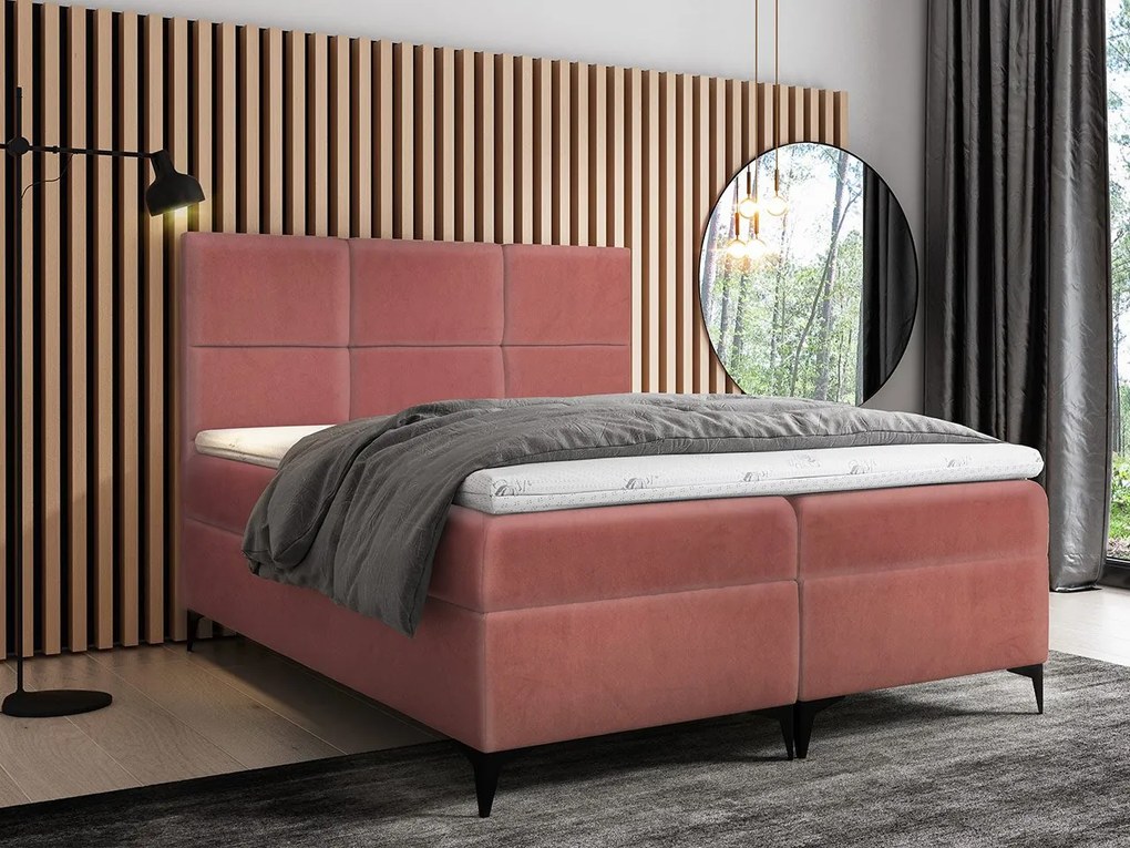 Kontinentálna posteľ Blanco, Rozmer postele: 120x200, Dostupné poťahy: Magic Velvet 2241