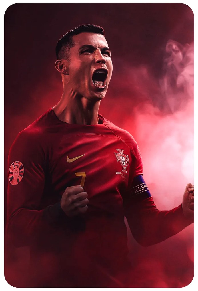 Textilná nálepka na stenu "Cristiano Ronaldo 3"