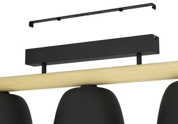 Eglo 43738 - Prisadený luster SHERBURN 3xE27/40W/230V