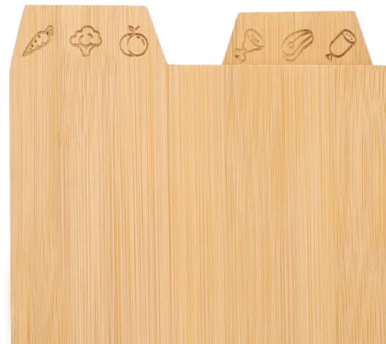 Sada troch dosiek na krájanie BAMBOU hnedé ALL 816432