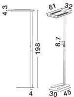 Moderná stojaca lampa Biolight