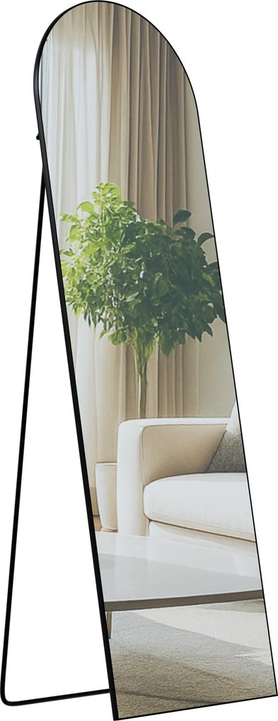 Zrkadlo Moline 160x50 cm - čierne matné