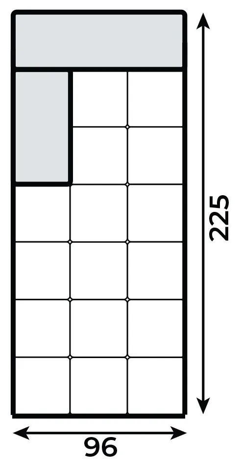 PROXIMA.store - Leňoška III UMBRIA TYP ROHU: Ľavý, SKUPINA LÁTOK: Skupina 5