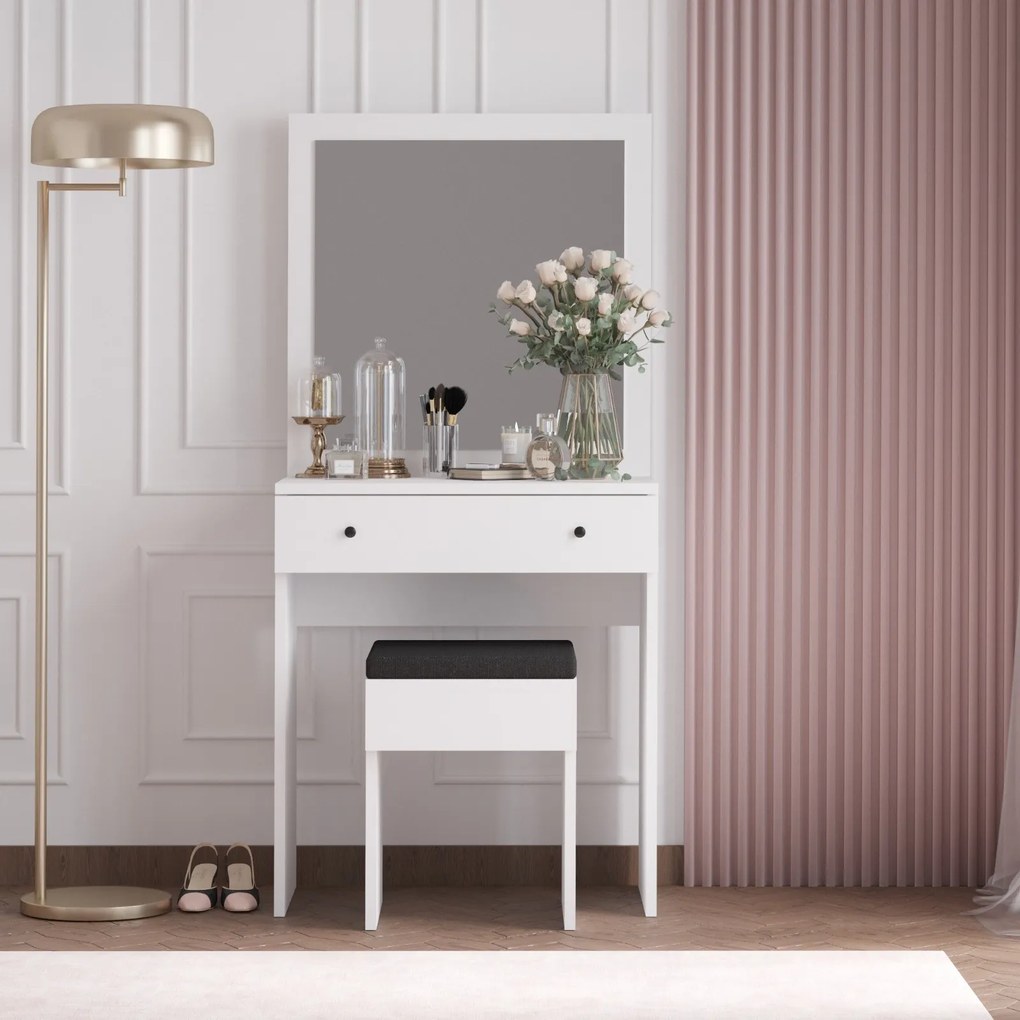 Toaletný stolík Anabella biely