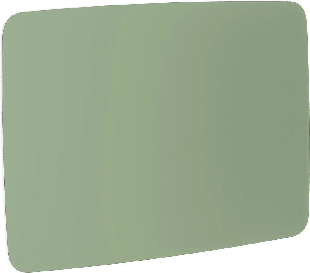 Sklenená magnetická tabuľa Stella so zaoblenými rohmi, 1500x1000 mm, pastelová zelená