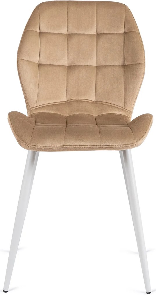PROXIMA.store - Čalúnená jedálenska stolička LUCKY FARBA: béžová, FARBA NÔH: zlatá