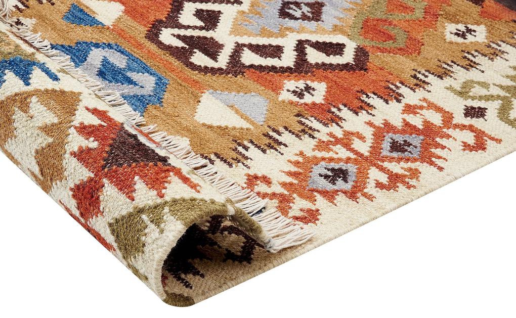 Vlnený kelímový koberec 80 x 150 cm viacfarebný VOSKETAP Beliani