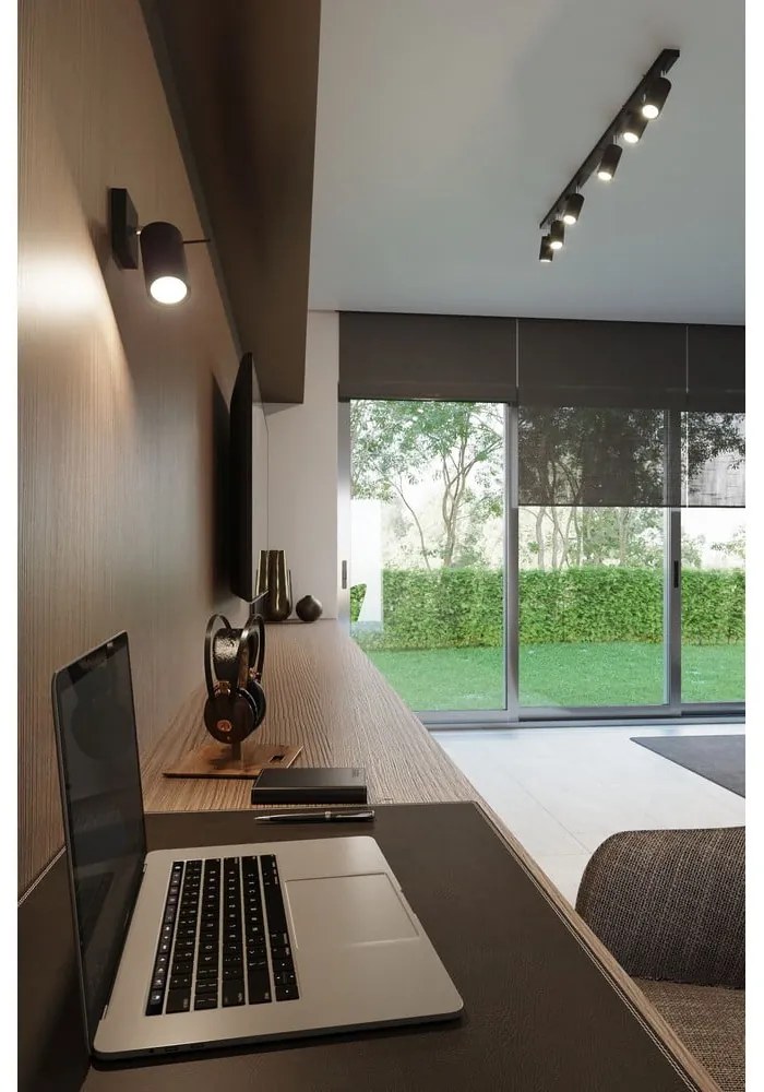 Čierne kovové bodové svietidlo ø 6 cm Etna – Sollux