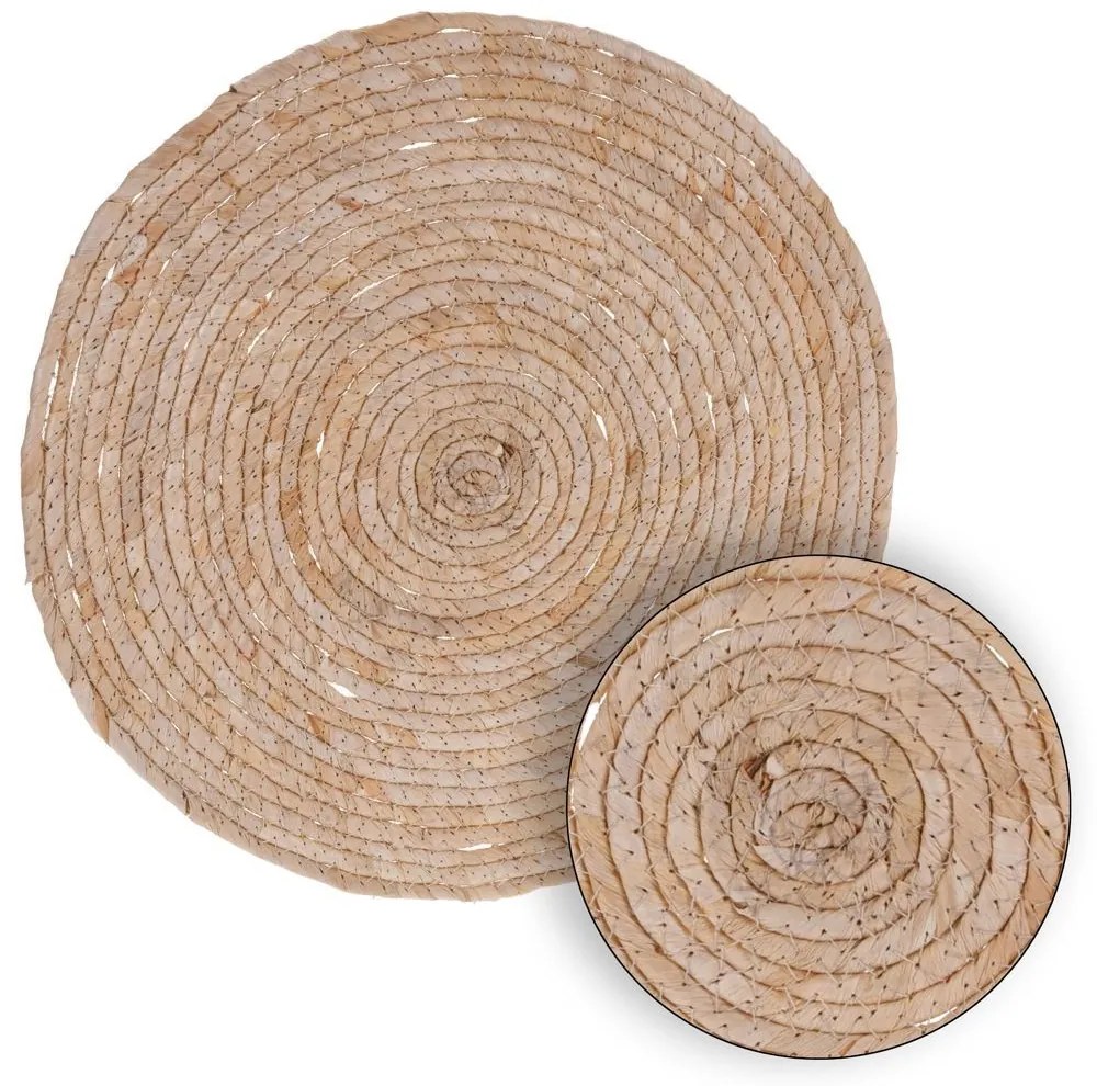 Pletená podložka na stôl Boho 38 cm