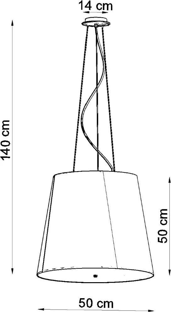 Luster GENEVE 50 čierny