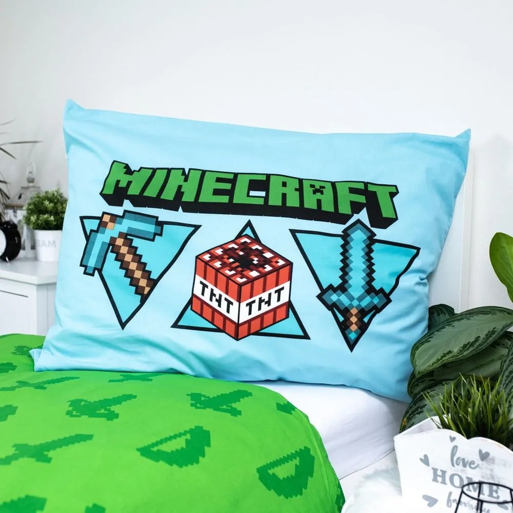 Bavlnená detská obliečka na jednolôžko 140x200 cm Minecraft – Jerry Fabrics