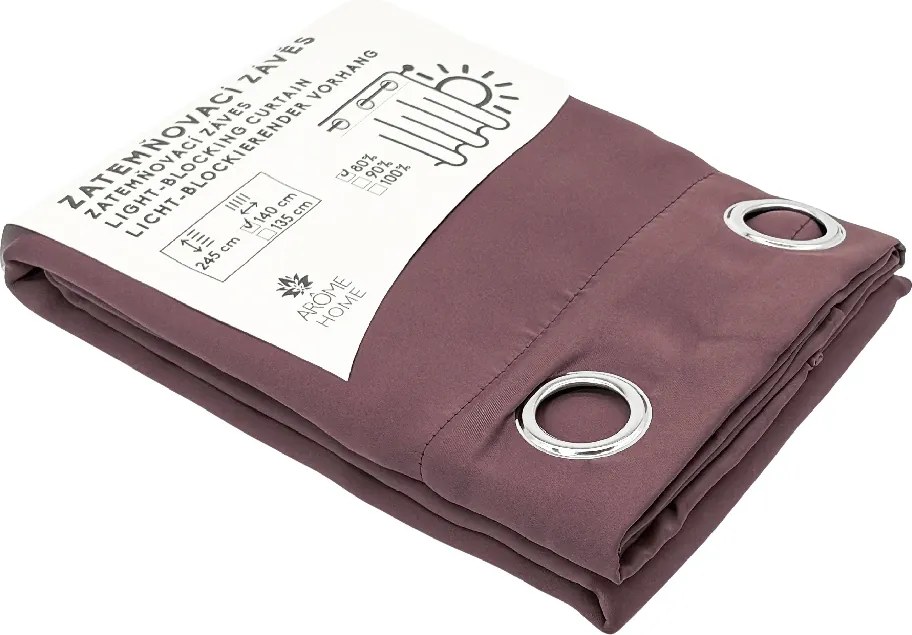 Home Elements Zatemňovací záves, tmavo hnedý Množstvo: 1 ks