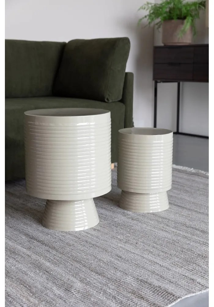 Kovový okrúhly odkladací stolík ø 35 cm Sven – White Label