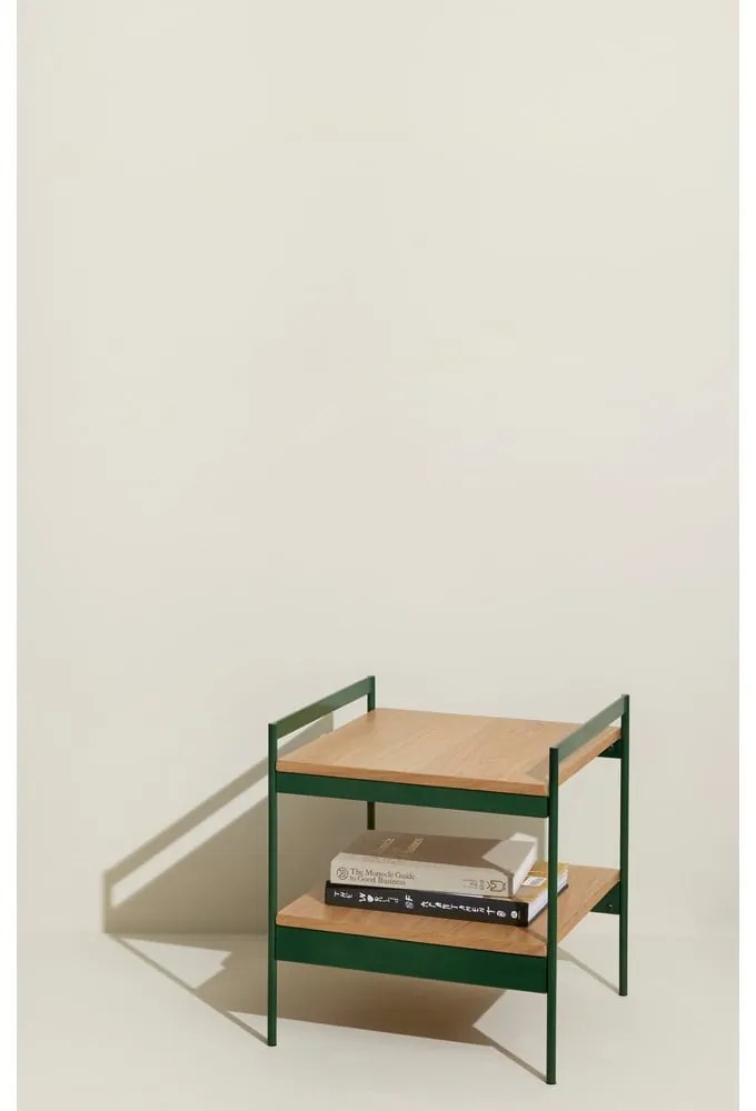 Odkladací stolík s doskou v dubovom dekore 43x43 cm Jaunty – Hübsch