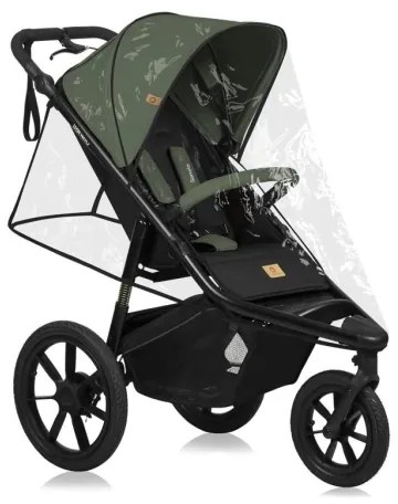 Lionelo - Športový kočík AZURA čierna/zelená