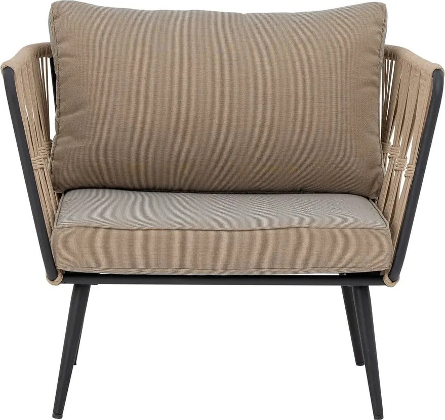 Béžové polstrované záhradné kreslo Pavone – Bloomingville