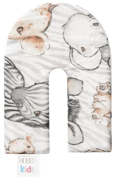 Chránič na detskú postieľku zebra / lev / slon, 90 cm