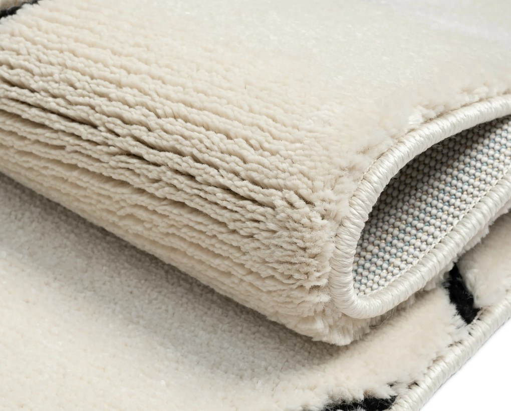 Kusový koberec Moroccan Desert weiß/schwarz, 160x230, čiernobiela, obývacia izba, My Flair