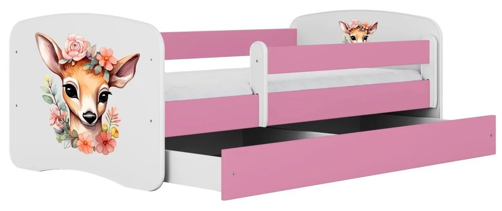 Detská postieľka Babydreams Kolúšok ružová