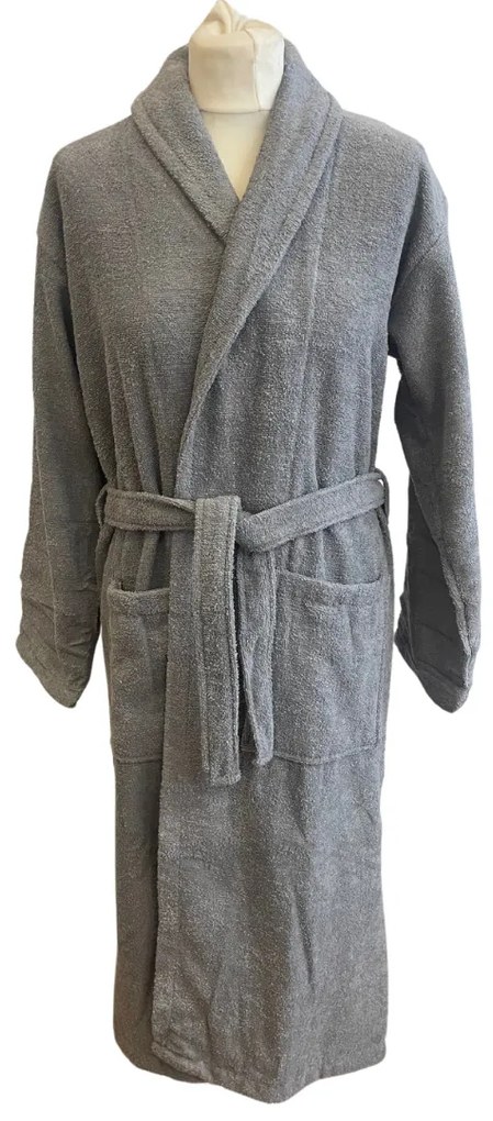 Froté deluxe unisex župan Sivý - S/M