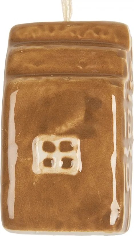 Závesná ozdoba perníková chalúpka Gingerbread Cott - 4*4*6 cm