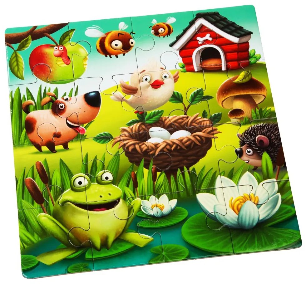 Puzzlika 12985 Oblíbená zvířátka 3v1 3 obrázky 50 dielov