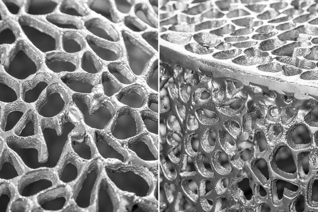 Konferenčný stolík Leaf silver 80cm