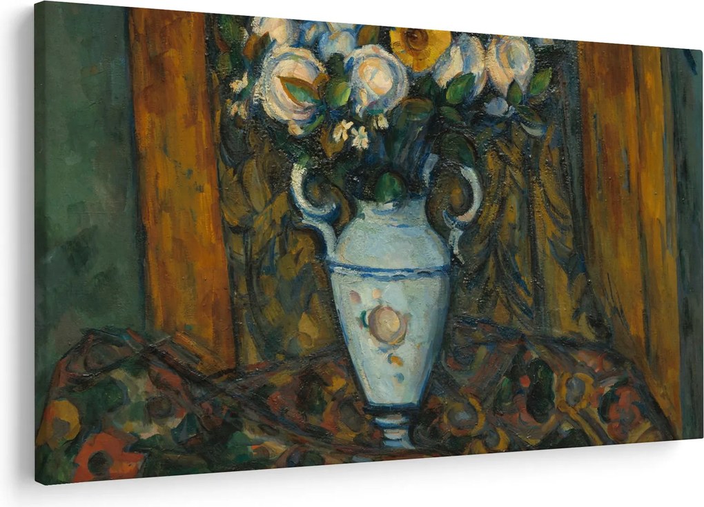 Obraz - Paul Cézanne, Vase of Flowers, reprodukcia (90x60 cm)