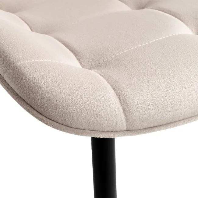 Jedálenská stolička NORMAN zamatová, béžová