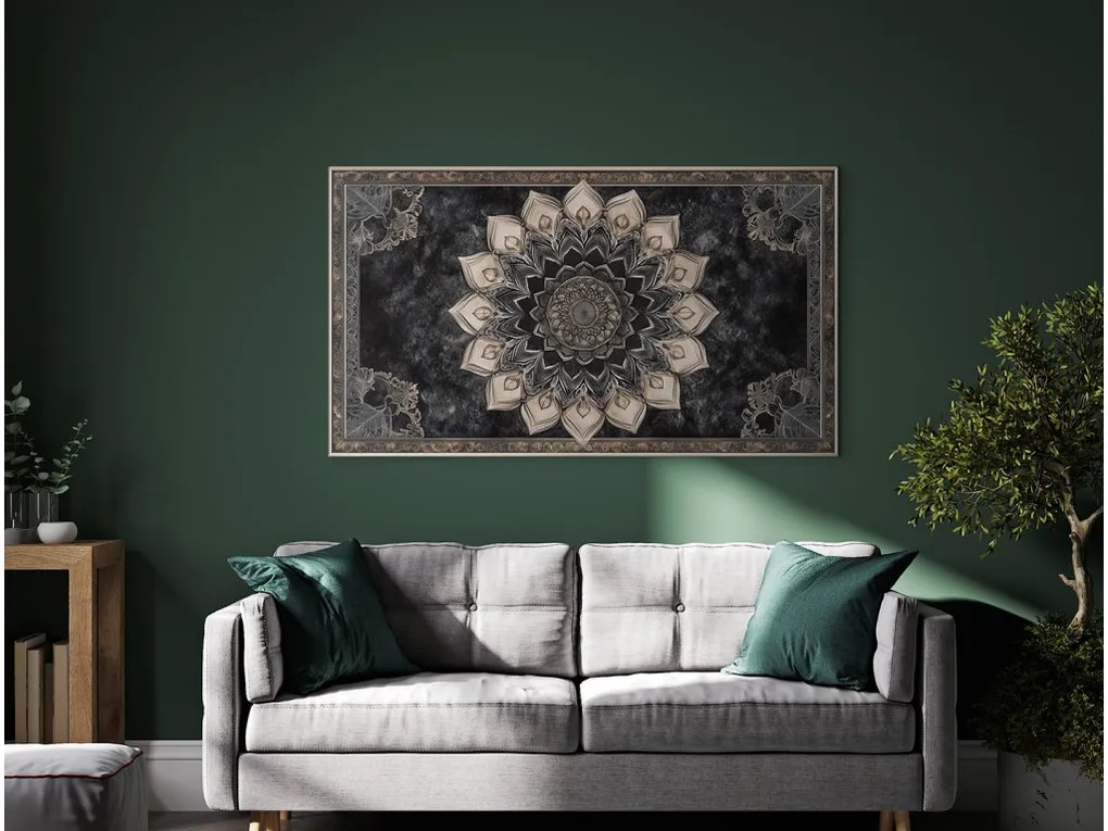drevko | Mandala na stenu Hĺbka ticha 455 x 80 cm