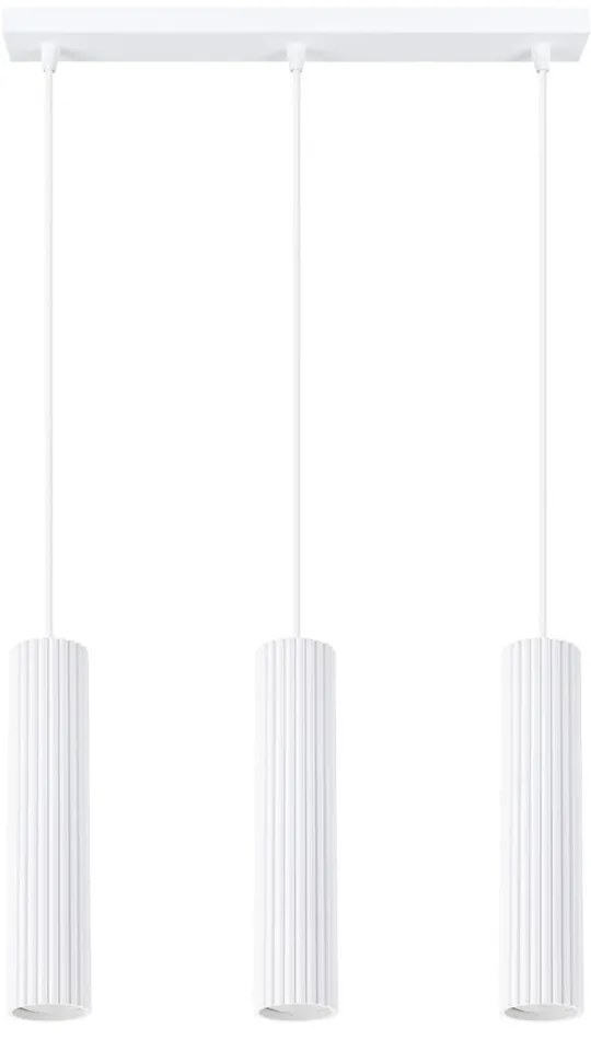 Biele závesné svietidlo Gleam – Sollux
