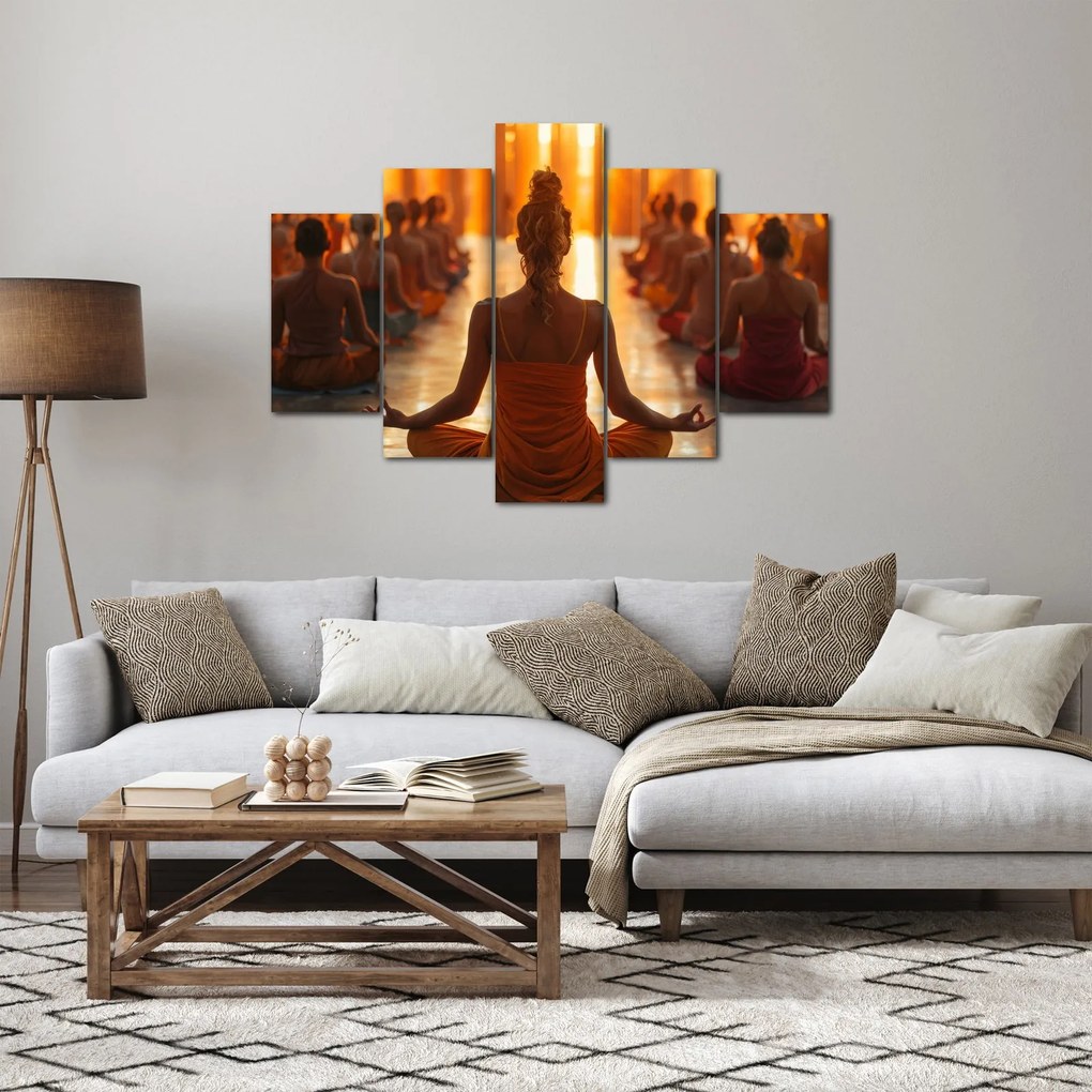 Obraz - Lekcia jogy (150x105 cm)