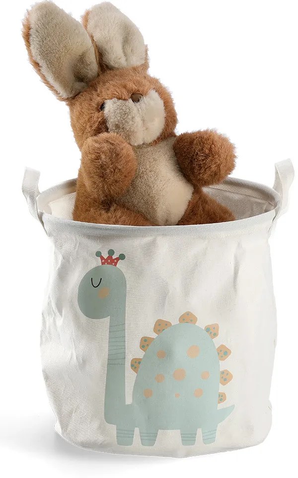 Textilný úložný vak, vrece, kôš na hračky, DINOSAURUS