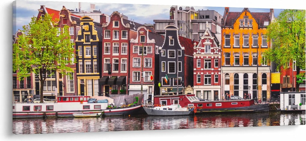 Obraz - Amsterdam, tanečné domy (120x50 cm)