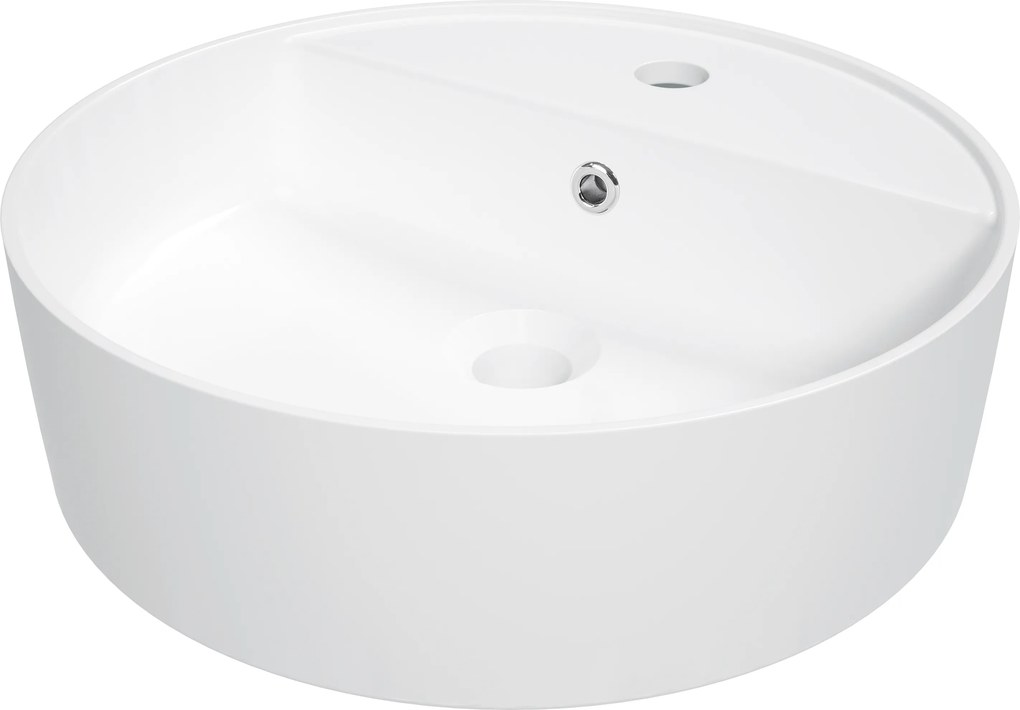 Deante Umývadlo na dosku Round ø42 cm - CGR 6U4B, keramika