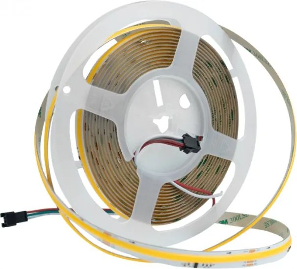 LED páska digitální COB 24V 5m 65W 3000K 1170lm digitální efekt tekoucí vody