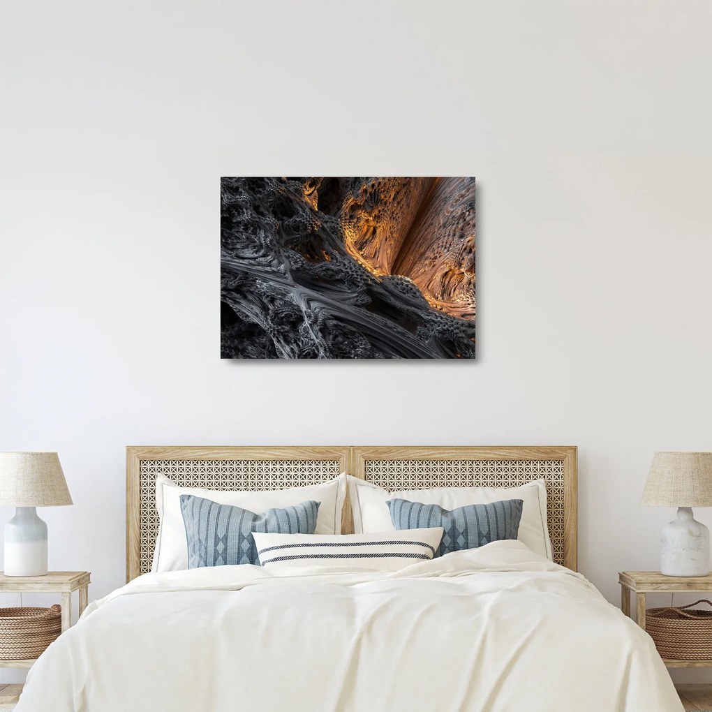 Sklenený obraz - Pohľad do stredu (70x50 cm)