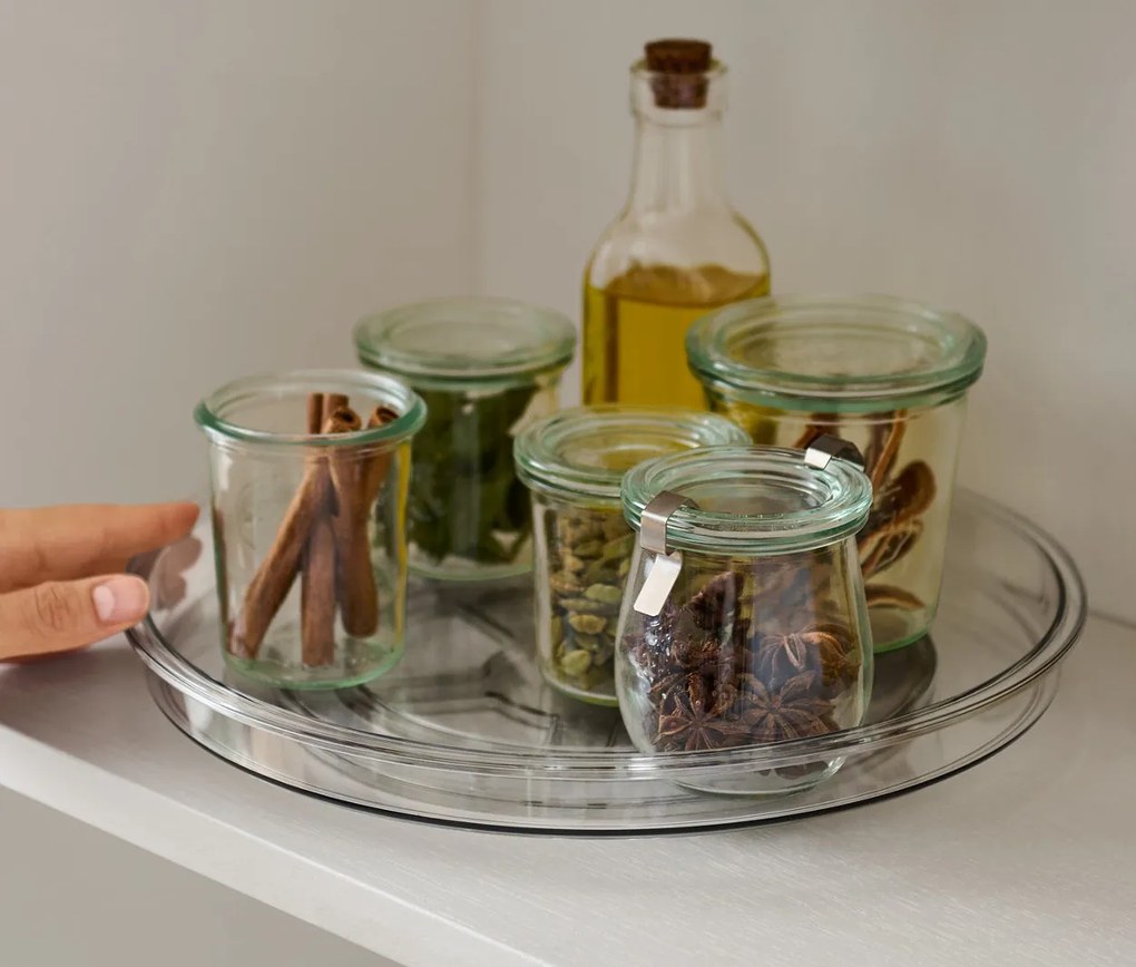 Otočná platňa, priehľadná