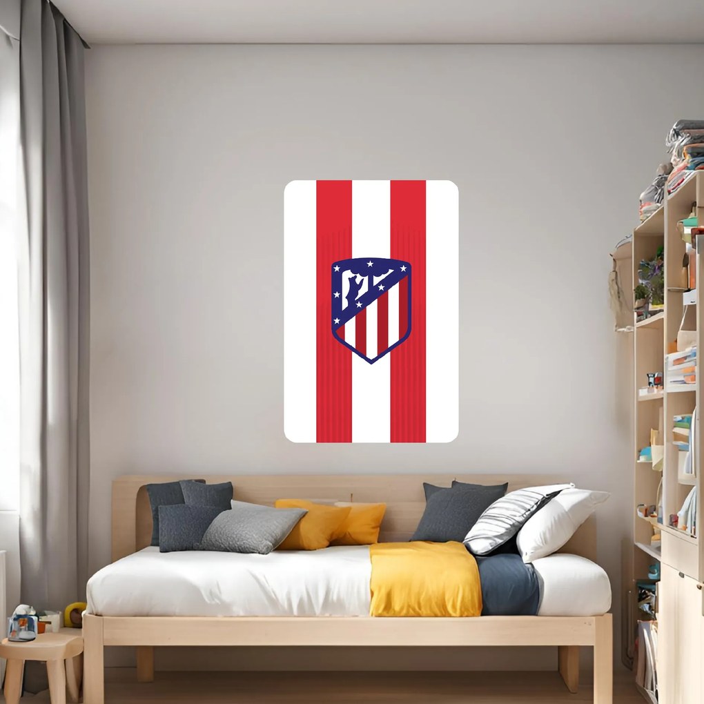 Atlético Madrid - textilná nálepka na stenu
