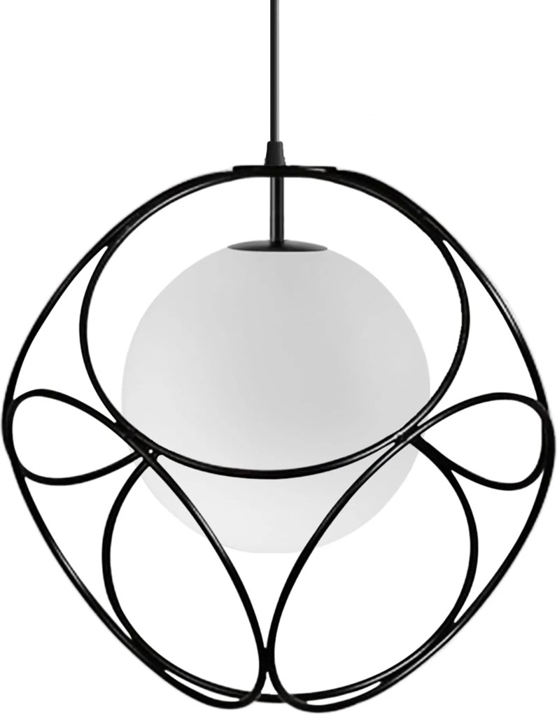 Toolight Toolight, stropné svietidlo 1xE27 APP1019-1CP, čierna-biela, OSW-07558