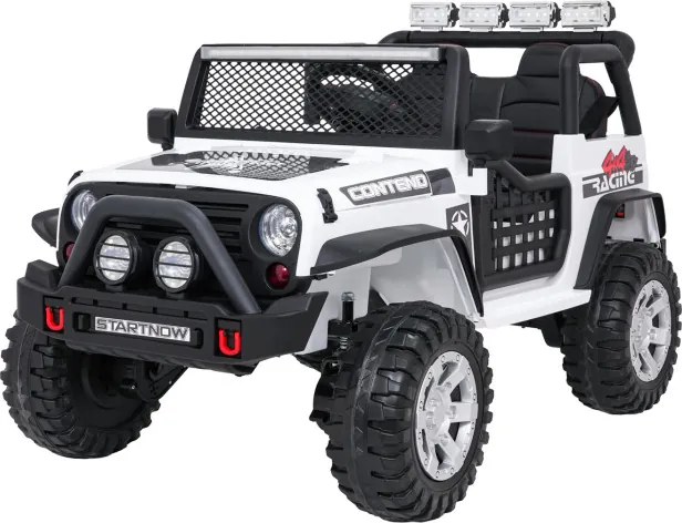 Elektrické autíčko Jeep BEAST 4x4 biele