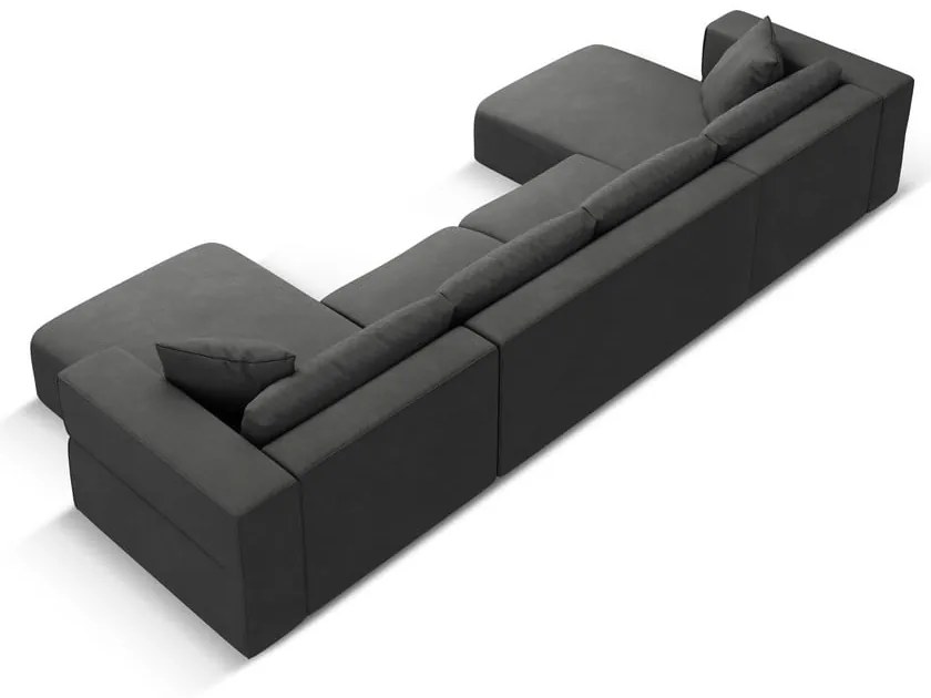 Tmavosivá rohová pohovka do "U" Esther – Milo Casa