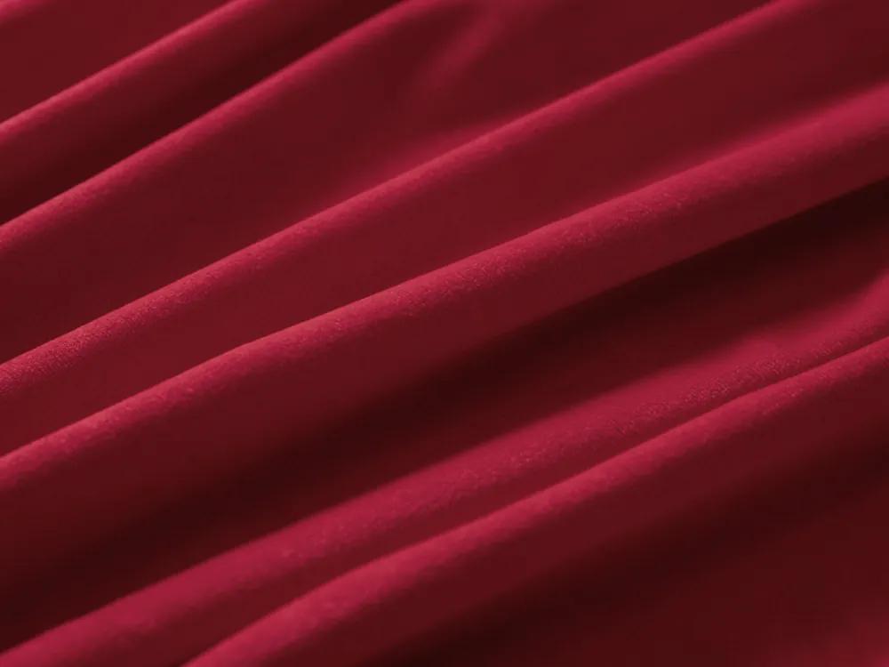 Biante Zamatový oválny obrus Velvet Prémium SVP-007 Malinovo červený 120x160 cm