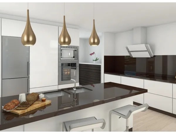 MAXLIGHT P0436 - Luster na lanku DROP 1xE27/40W/230V pr. 20 cm zlatá