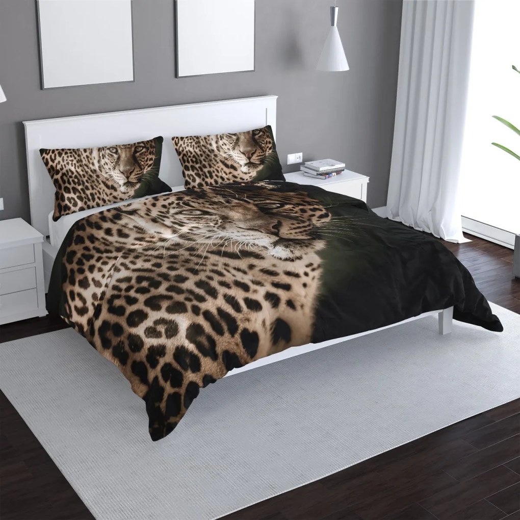 Sablio Obliečky Leopard - 140x200 / 90x70