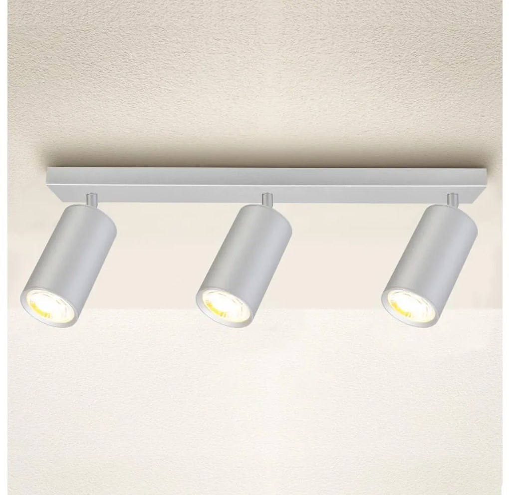 Brilagi - Kúpeľňové bodové svietidlo SELE 3xGU10/30W/230V IP44 strieborná BG1637