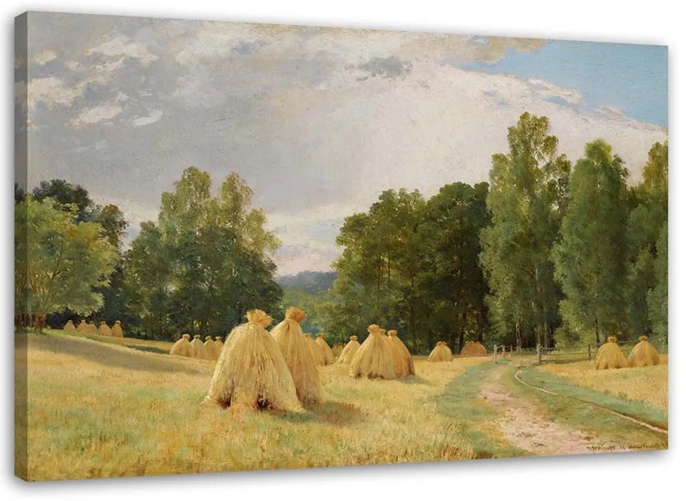 Gario Obraz na plátne Kopy sena - Ivan Ivanovič Šiškin, reprodukcia Rozmery: 100 x 70 cm