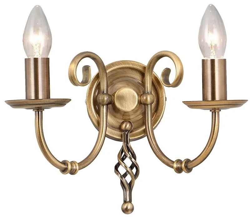 Elstead - Nástenné svietidlo ARTISAN 2xE14/60W/230V zlatá